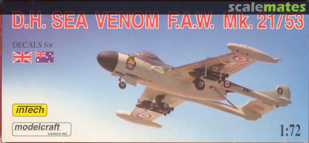 Boxart D.H. Sea Venom F.A.W. Mk. 21/53 T06-295 Intech Boxart D.H. Sea Venom F.A.W. Mk. 21/53 T06-295 Intech