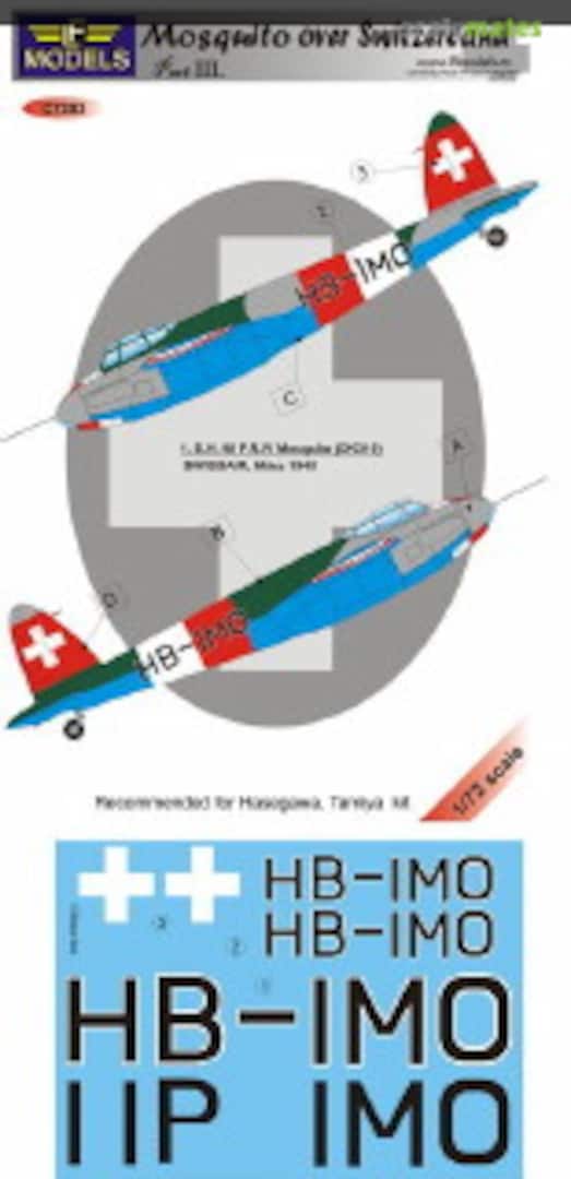 Boxart Mosquito OVER SWITZERLAND III. PART C7283 LF Models Boxart Mosquito OVER SWITZERLAND III. PART C7283 LF Models