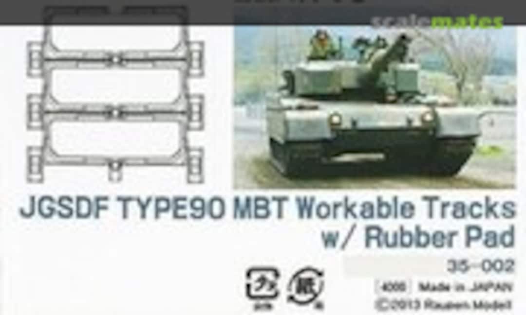 1:35 JGSDF TYPE90 MBT Workable Tracks w/Rubber Pad (Raupen Modell 35-002)