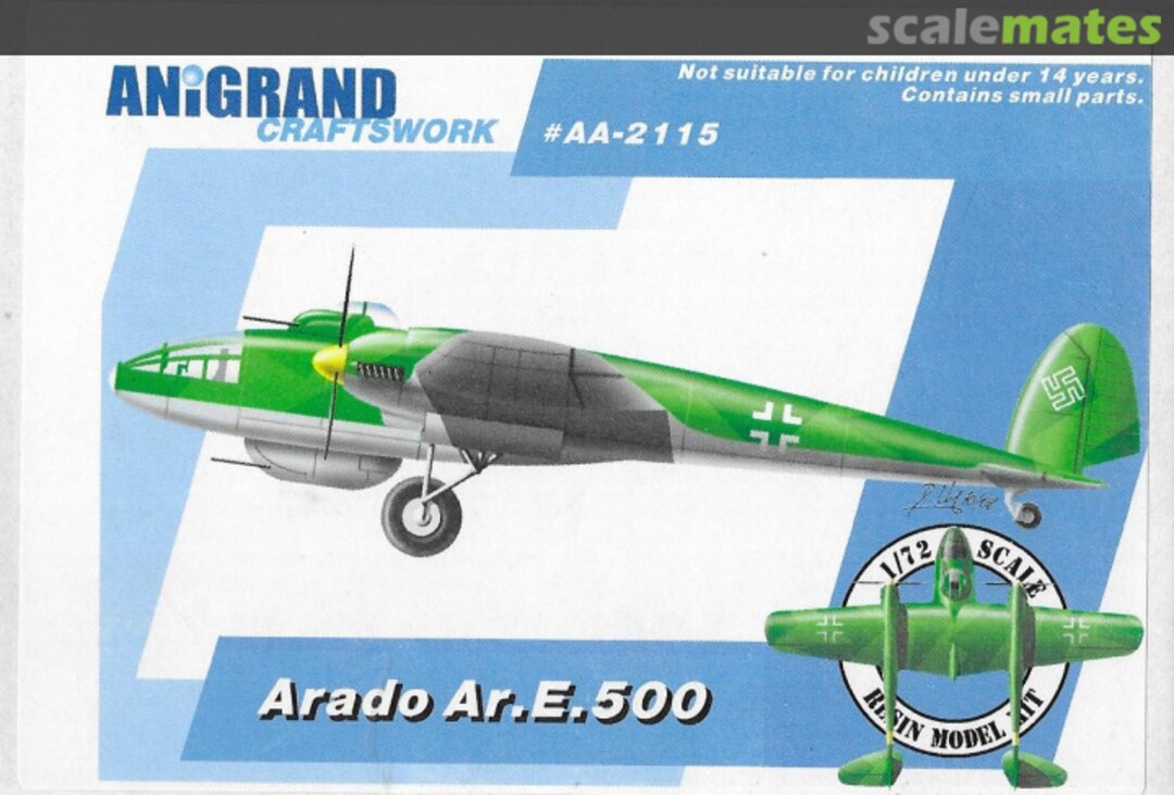 Boxart Arado Ar.E.500 AA-2115 Anigrand Craftswork Boxart Arado Ar.E.500 AA-2115 Anigrand Craftswork