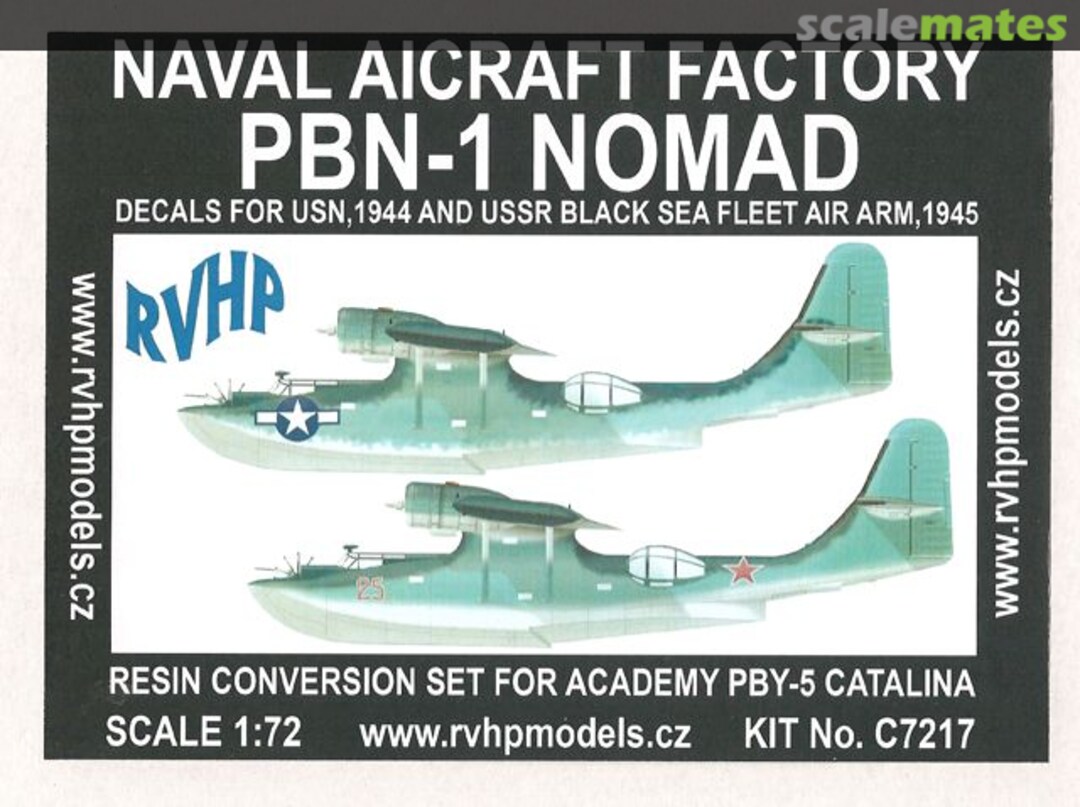 Boxart Naval Aircraft Factory PBN-1 Nomad C7217 RVHP Boxart Naval Aircraft Factory PBN-1 Nomad C7217 RVHP