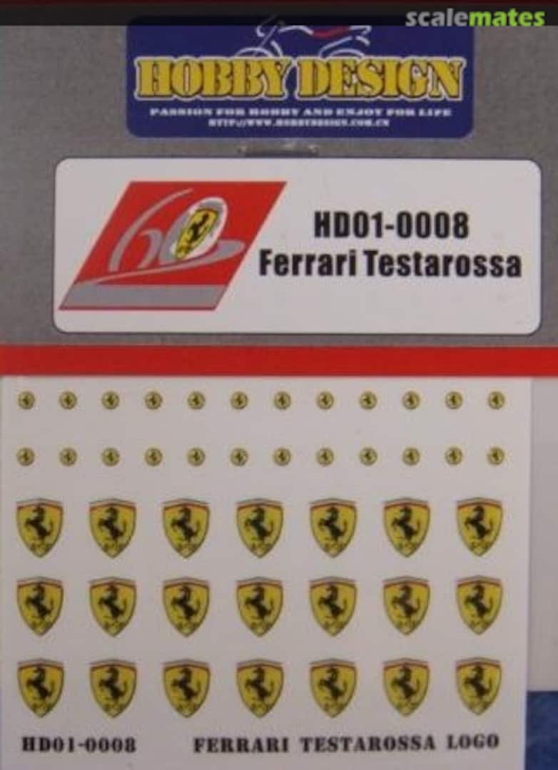 Boxart Ferrari Testarossa HD01-0008 Hobby Design