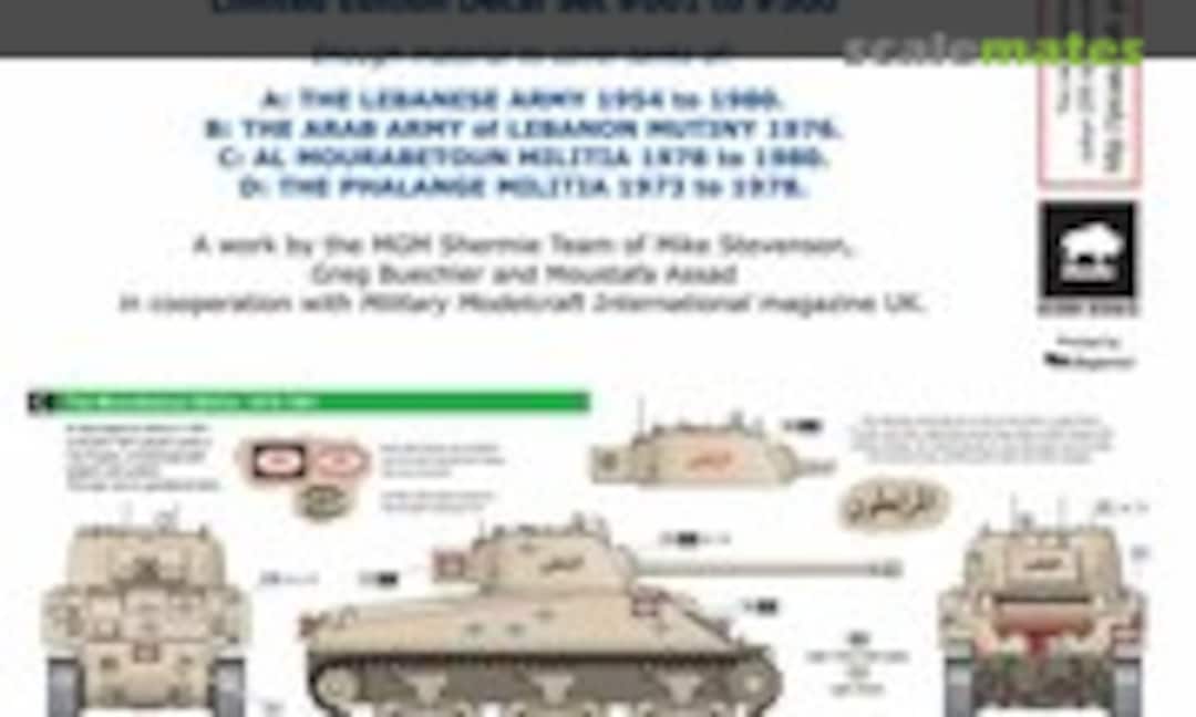 1:35 The Sherman Firefly tanks in Lebanon 1954-1980 (Bison Decals MMI-2) MMI-2