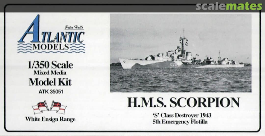 Boxart HMS Scorpion ATK 35051 Atlantic Models Boxart HMS Scorpion ATK 35051 Atlantic Models
