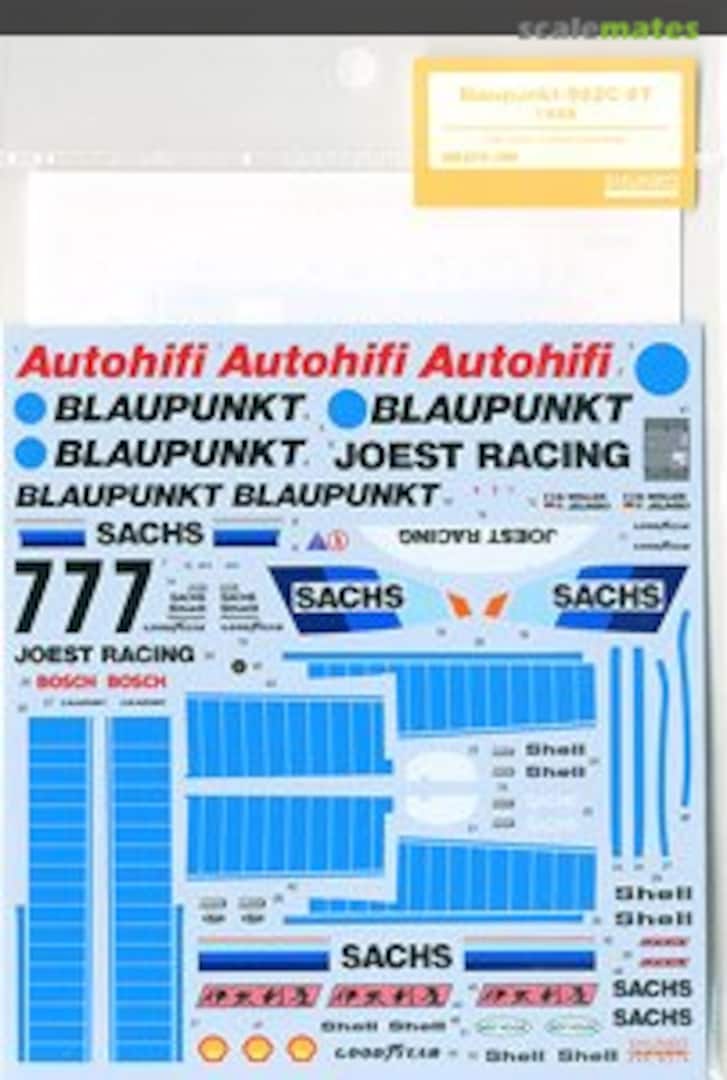 Boxart Blaupunkt 962C #7 1989 Decal Set SHK-D319 Shunko Models