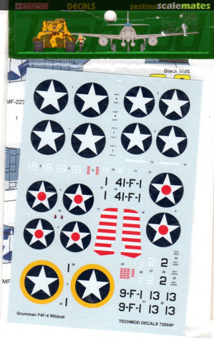 Boxart Grumman F4F-4 Wildcat 72004P Techmod Boxart Grumman F4F-4 Wildcat 72004P Techmod