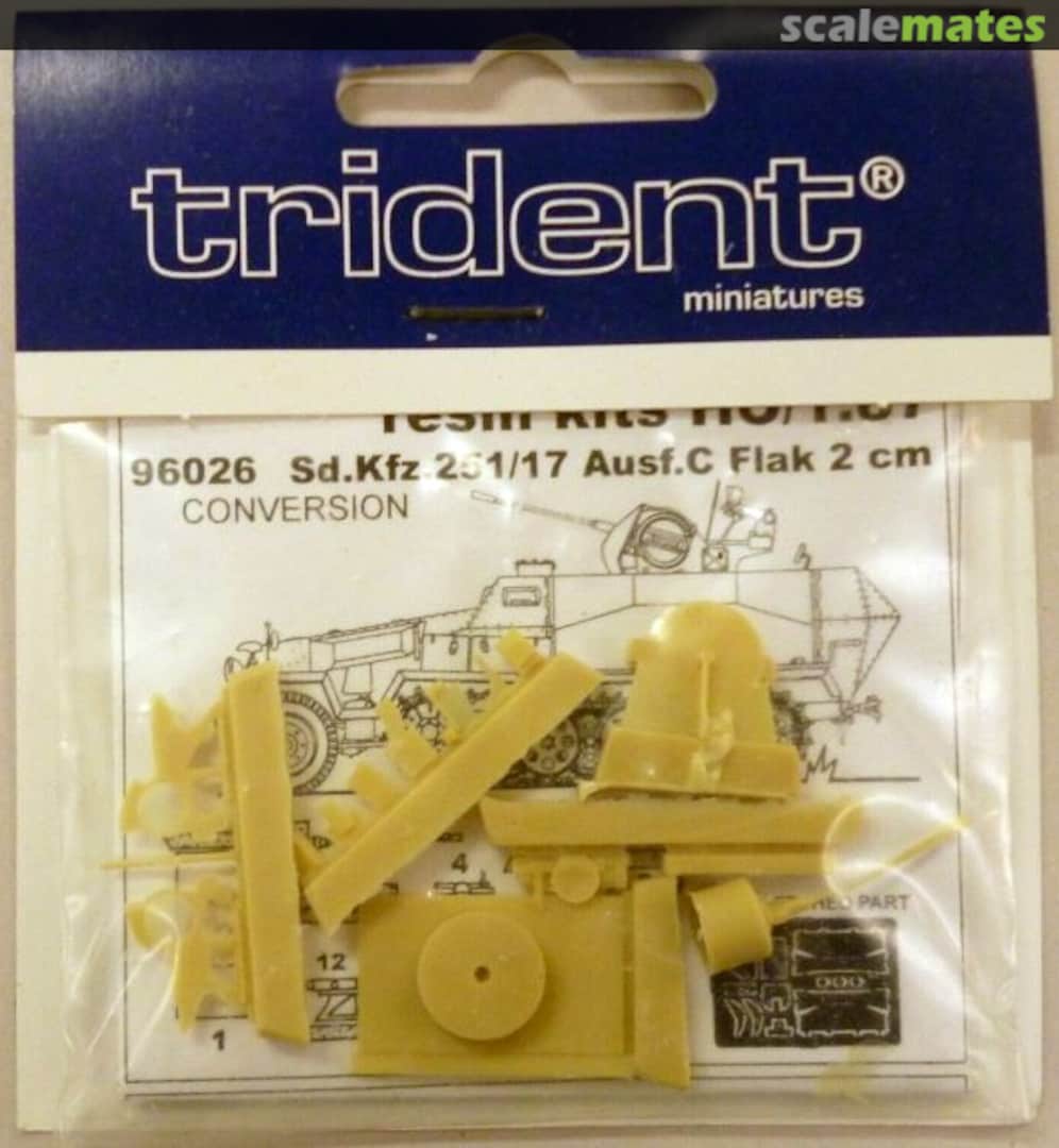 Boxart Conversion Sd.Kfz. 251/17 Ausf. C Flak 2 cm 96026 Trident Miniatures Boxart Conversion Sd.Kfz. 251/17 Ausf. C Flak 2 cm 96026 Trident Miniatures