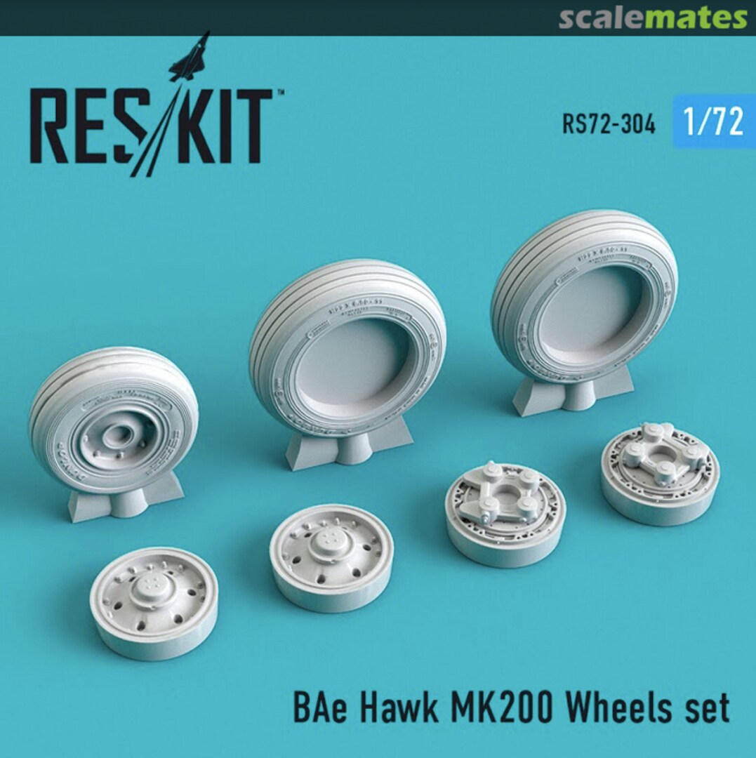 Boxart BAe Hawk MK200 - wheels set RS72-0304 ResKit Boxart BAe Hawk MK200 - wheels set RS72-0304 ResKit