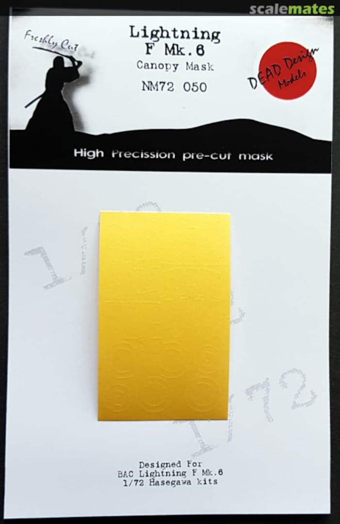 Boxart BAC/EE Lightning F. Mk.6 - Canopy Mask NM72050 DEAD Design Models Boxart BAC/EE Lightning F. Mk.6 - Canopy Mask NM72050 DEAD Design Models