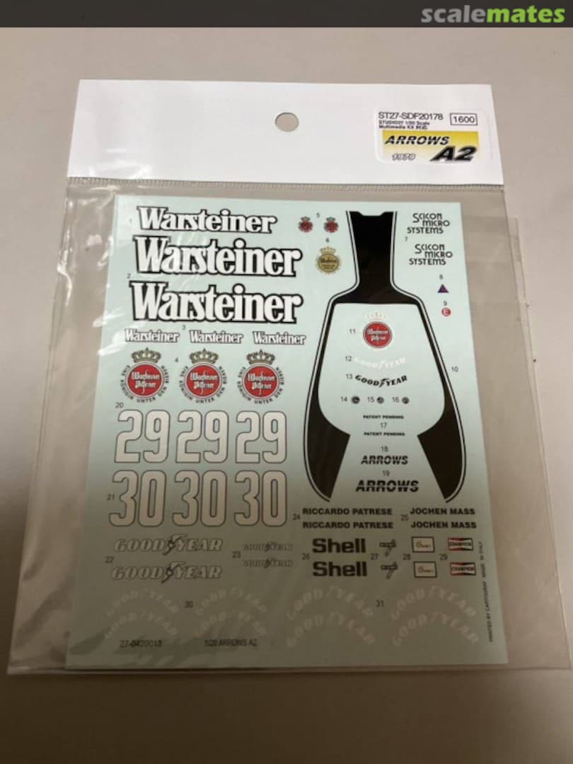 Boxart Arrows A2 - Spare Decals ST27-SDF20178 Studio27 Boxart Arrows A2 - Spare Decals ST27-SDF20178 Studio27