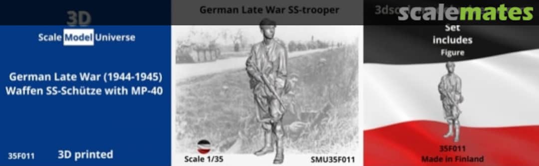 Boxart German Late War SS-trooper SMU35F011 3D Scale Model Universe Boxart German Late War SS-trooper SMU35F011 3D Scale Model Universe