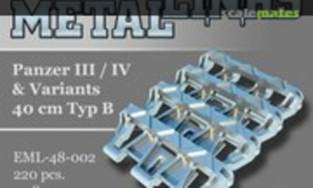 1:48 40cm Typ B (Metal Track) (Easy Metal Links EML48-002) EML48-002