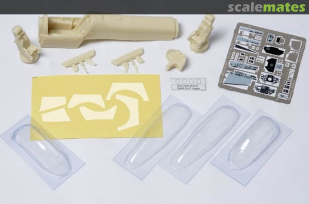 Boxart Sk37 Viggen 2-seater ECM platform conversion MMK4820E Maestro Models Boxart Sk37 Viggen 2-seater ECM platform conversion MMK4820E Maestro Models