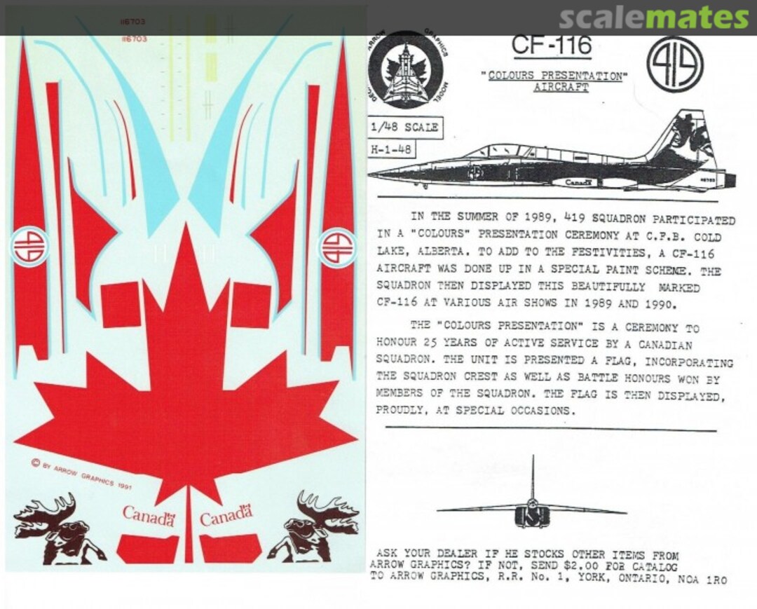 Boxart CF-116 H-1-48 Arrow Graphics Boxart CF-116 H-1-48 Arrow Graphics