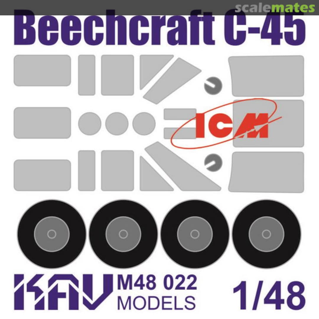 Boxart Beechcraft Model 18 KAV M48 025 KAV models Boxart Beechcraft Model 18 KAV M48 025 KAV models