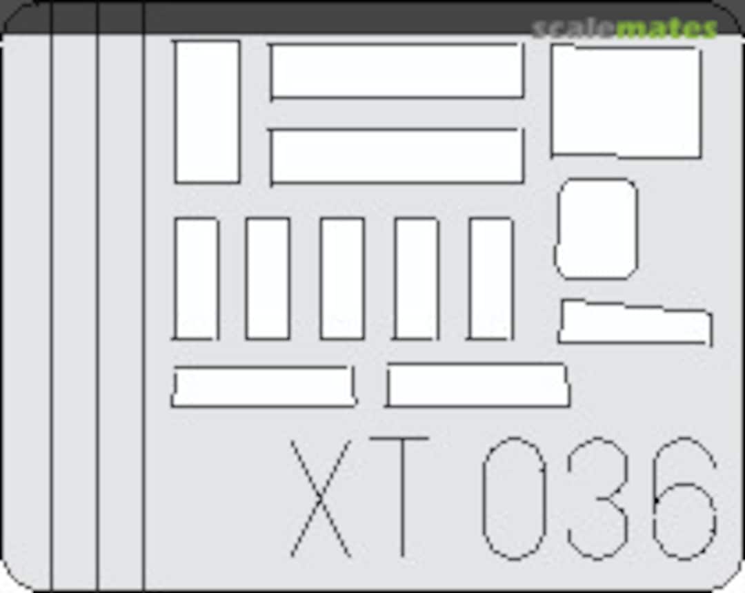 Boxart Leopard 2A5 periscope masks XT036 Eduard Boxart Leopard 2A5 periscope masks XT036 Eduard