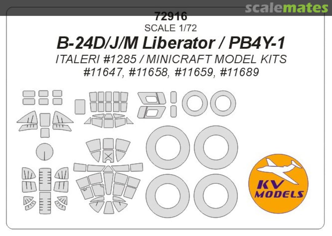 Boxart B-24D/J/M Liberator / PB4Y-1 72916 KV Models