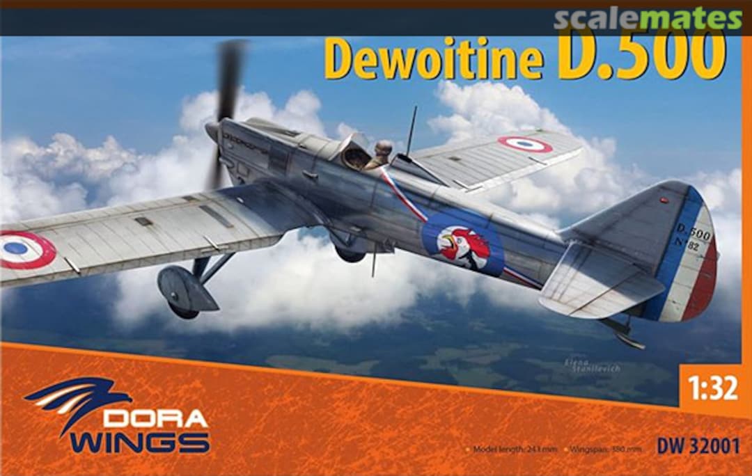 Boxart Dewoitine D.500 DW32001 Dora Wings