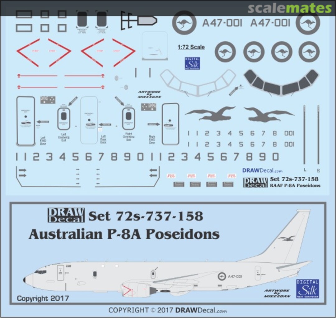 Boxart Australian P-8A Poseidons 72s-737-158 Draw Decal Boxart Australian P-8A Poseidons 72s-737-158 Draw Decal