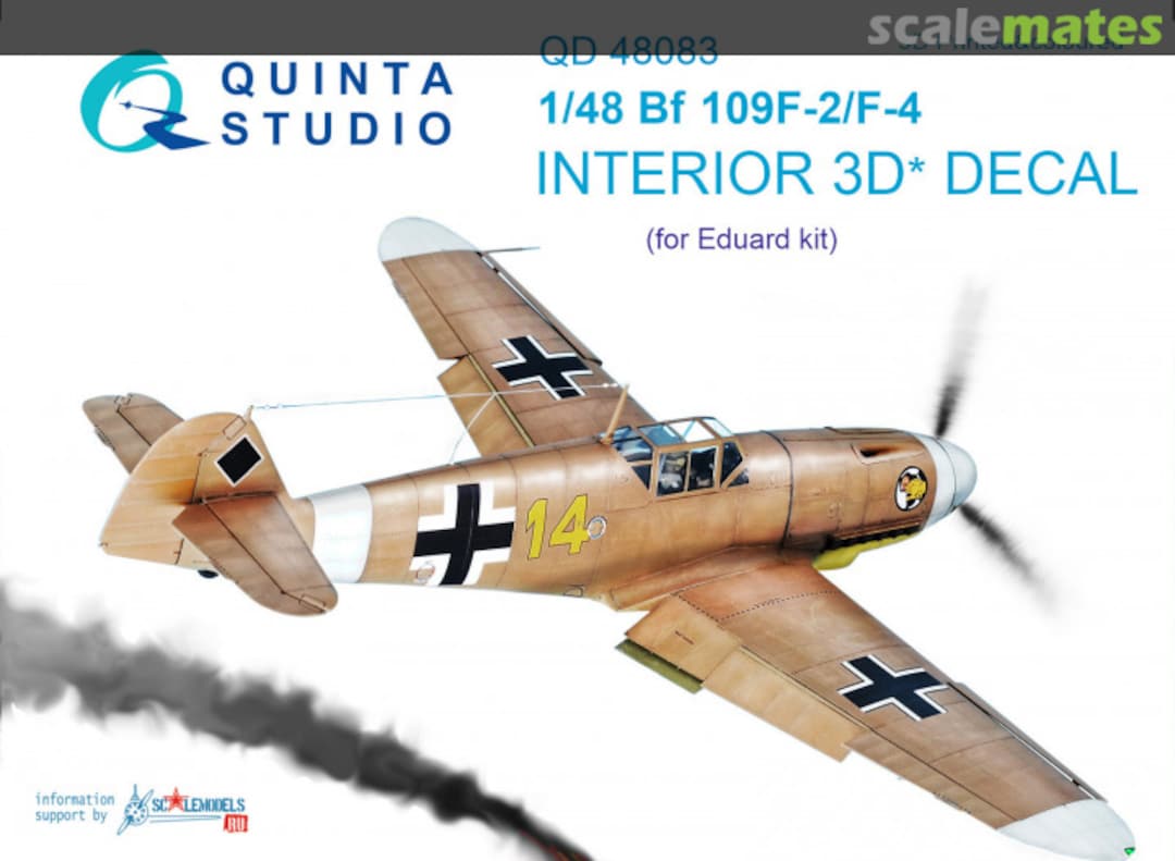 Boxart Bf 109F-2/F-4 interior 3D decals QD48083 Quinta Studio Boxart Bf 109F-2/F-4 interior 3D decals QD48083 Quinta Studio