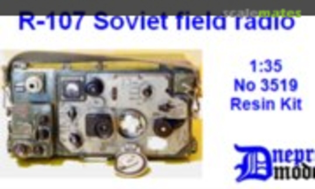 1:35 Soviet R-107 field radio, WWII (Dnepro Model 3519) 3519