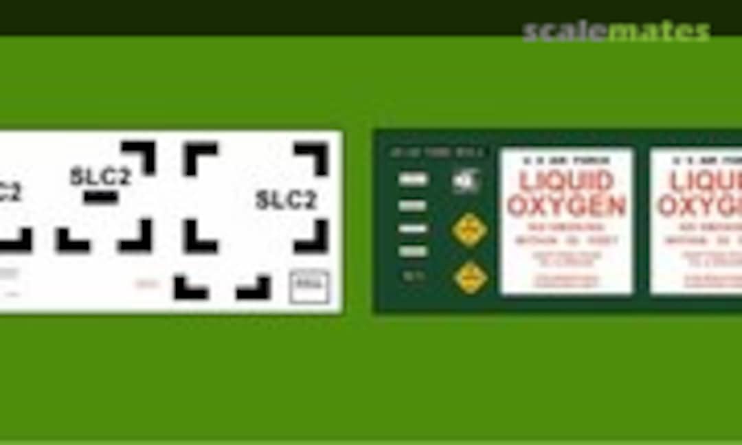 1:144 Decals for the USAF Liquid Oxygen (LOX) Cart kit (Aircraft In Miniature Ltd GED144013) GED144013