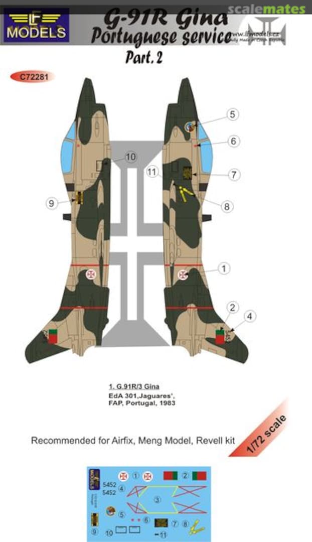 Boxart G.91R Gina Portuguese Service Part.2 C72281 LF Models Boxart G.91R Gina Portuguese Service Part.2 C72281 LF Models