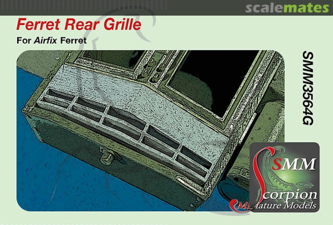 Boxart Ferret Rear Grille SMM3564G Scorpion Miniature Models Boxart Ferret Rear Grille SMM3564G Scorpion Miniature Models
