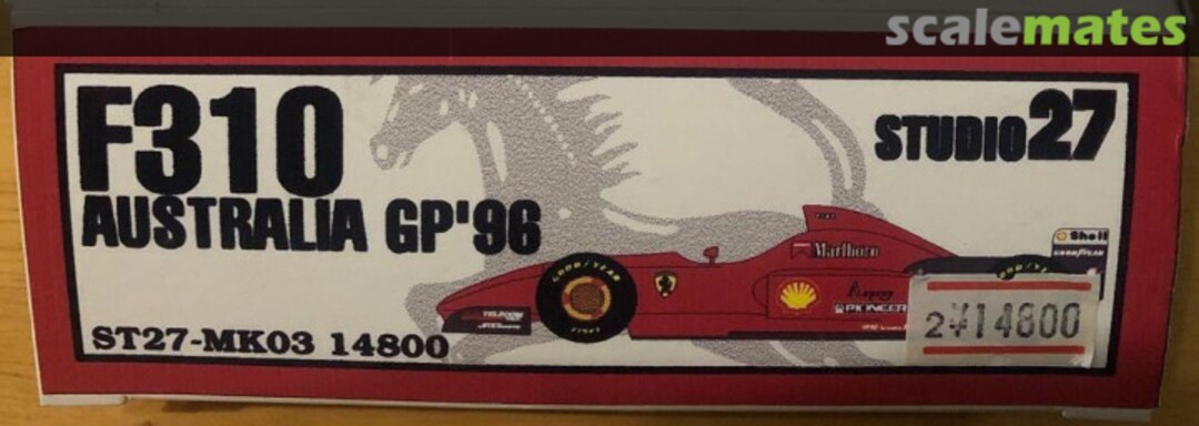 Boxart Ferrari F310 Australia GP 1996 ST27-MK03 Studio27 Boxart Ferrari F310 Australia GP 1996 ST27-MK03 Studio27