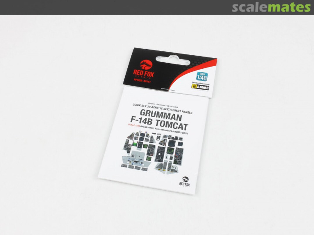 Boxart F-14B Tomcat quick set 3D instrument panel RFSQS-48111 Red Fox Studio Boxart F-14B Tomcat quick set 3D instrument panel RFSQS-48111 Red Fox Studio