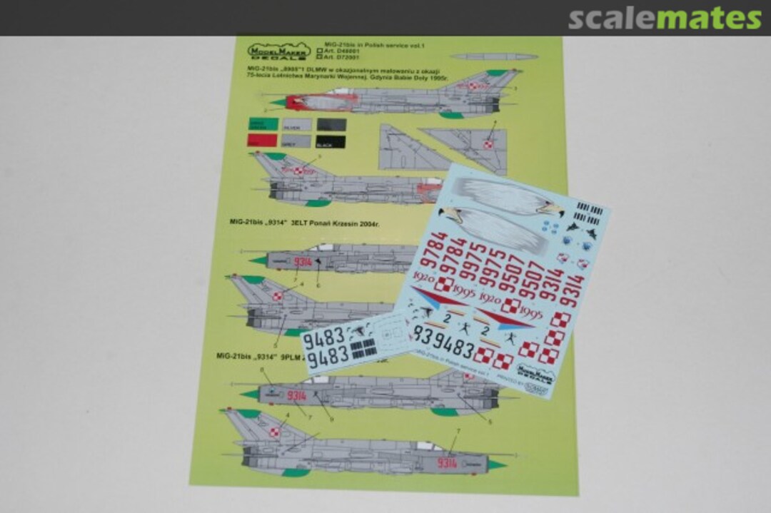 Boxart MiG-21bis in Polish service vol.1 D72001 ModelMaker Boxart MiG-21bis in Polish service vol.1 D72001 ModelMaker
