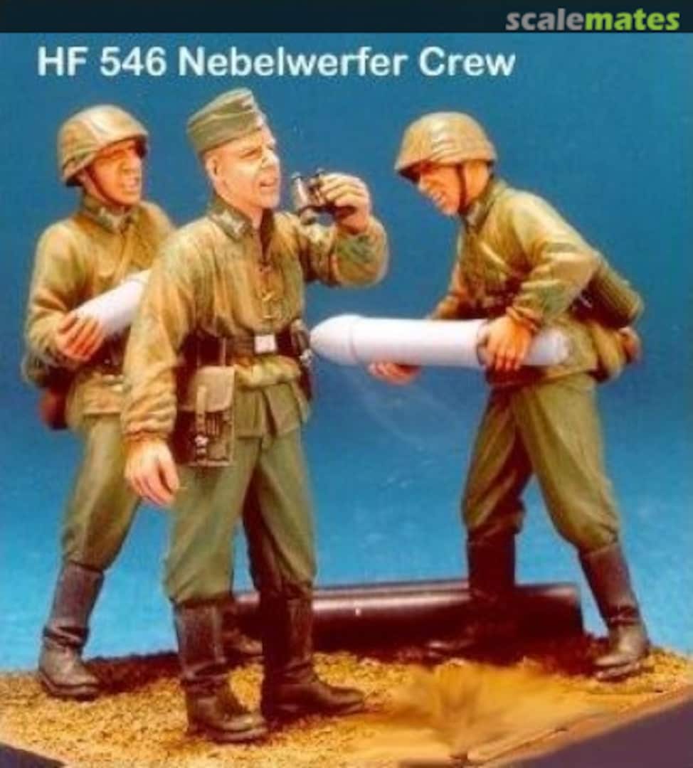 Boxart Nebelwerfer Crew I (3 Fig.) w/Base HF546 Hobby Fan Boxart Nebelwerfer Crew I (3 Fig.) w/Base HF546 Hobby Fan