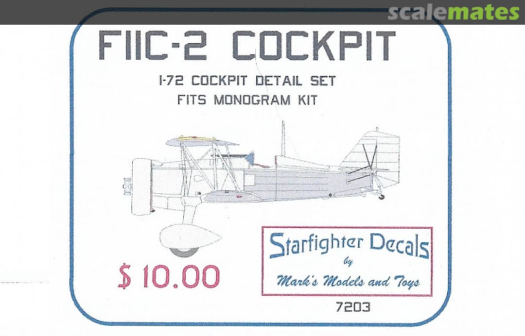 Boxart F11C-2 Upgrade 7203 Starfighter Decals Boxart F11C-2 Upgrade 7203 Starfighter Decals