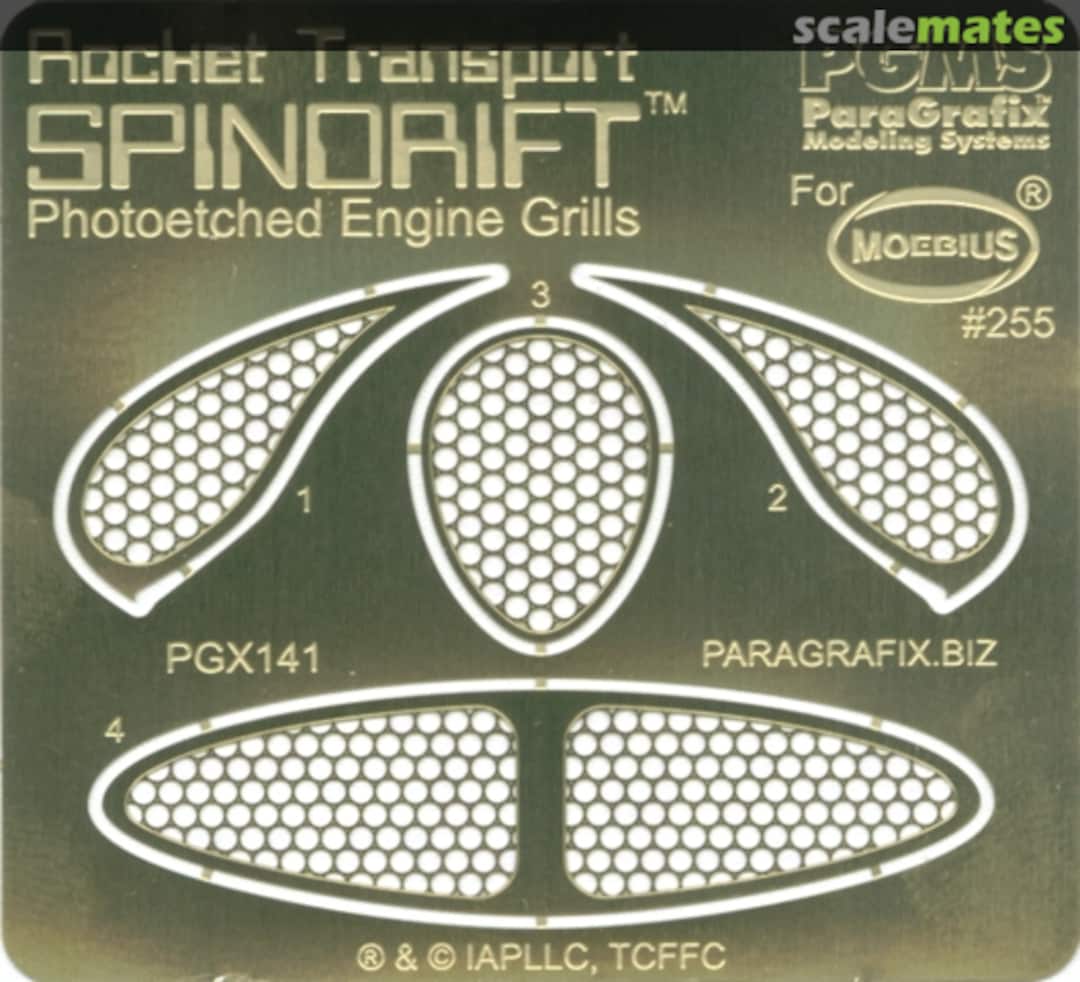 Boxart Spindrift Photoetched Engine Grills PGX141 ParaGrafix Modeling Systems Boxart Spindrift Photoetched Engine Grills PGX141 ParaGrafix Modeling Systems