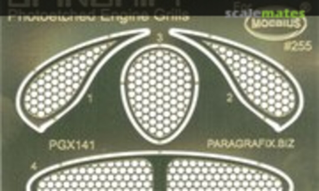 1:128 Spindrift Photoetched Engine Grills (ParaGrafix Modeling Systems PGX141) PGX141