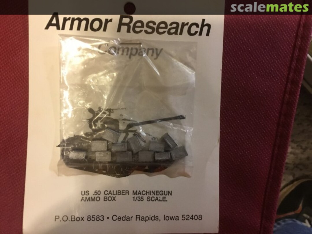 Boxart US .50 caliber machine gun ammo box ? Armor Research company Boxart US .50 caliber machine gun ammo box ? Armor Research company