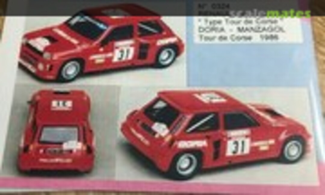 Renault 5 Turbo &quot;Tour de Corse&quot; [394 EH 2B] &quot;Doria&quot; (Mini Racing 324)