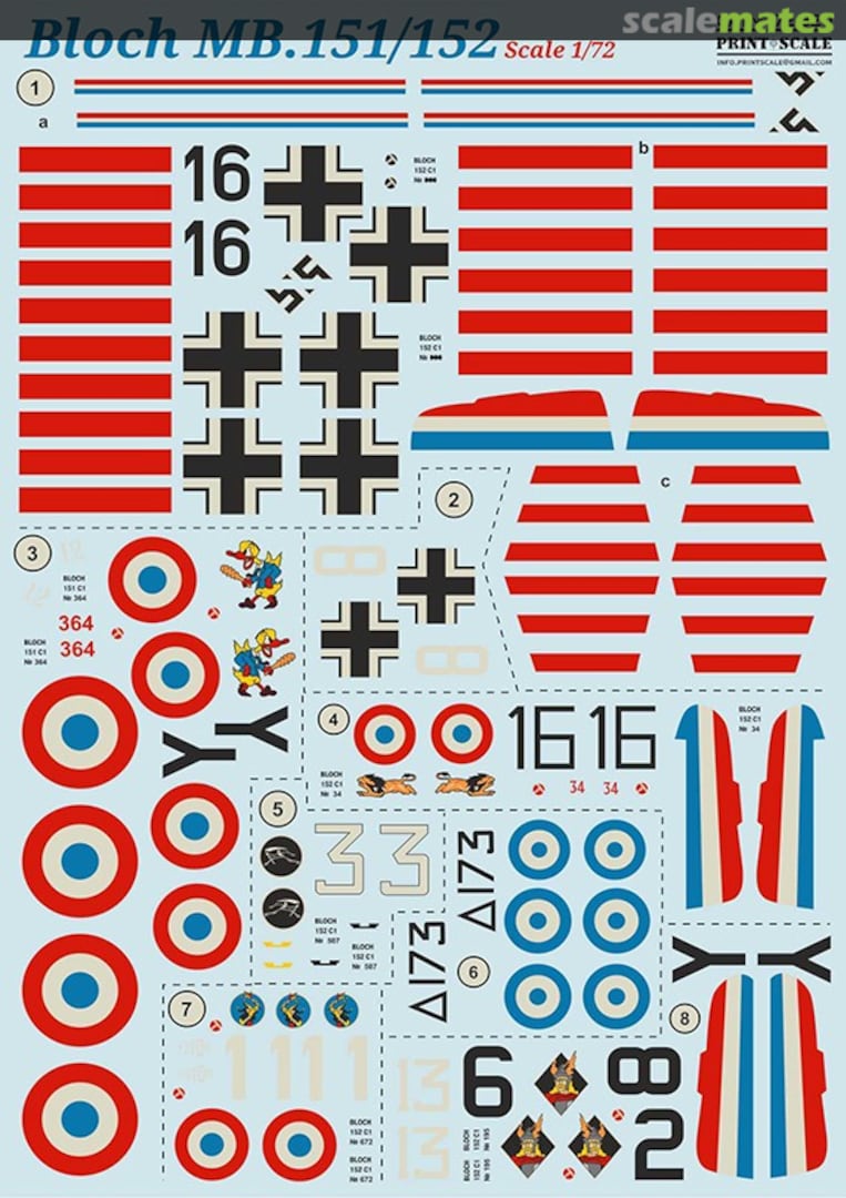 Boxart Bloch MB.151/152 72-320 Print Scale Boxart Bloch MB.151/152 72-320 Print Scale