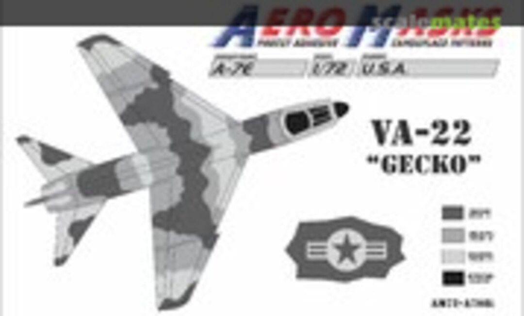 1:72 A-7E USA VA-22 "Gecko" (AeroMasks AM72-A708) AM72-A708