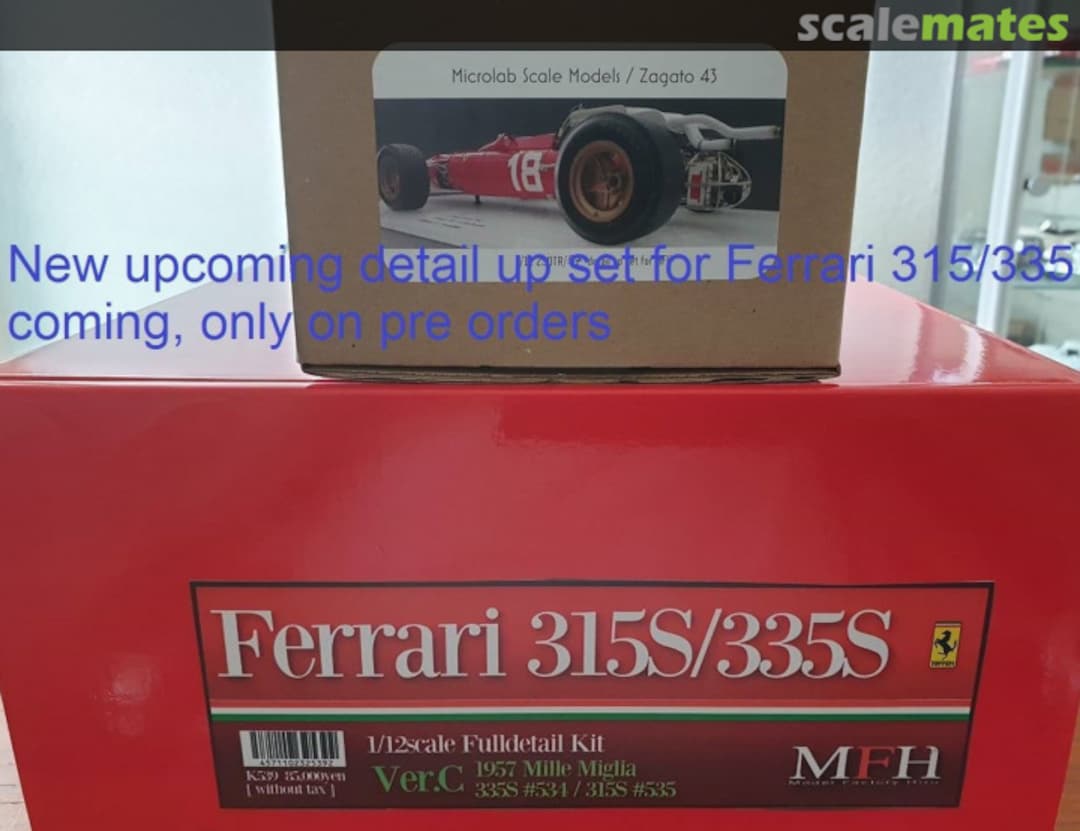 Boxart Ferrari 315S-335S detail set. 315S/335S Microlab Scale Models / Zagato43 Boxart Ferrari 315S-335S detail set. 315S/335S Microlab Scale Models / Zagato43