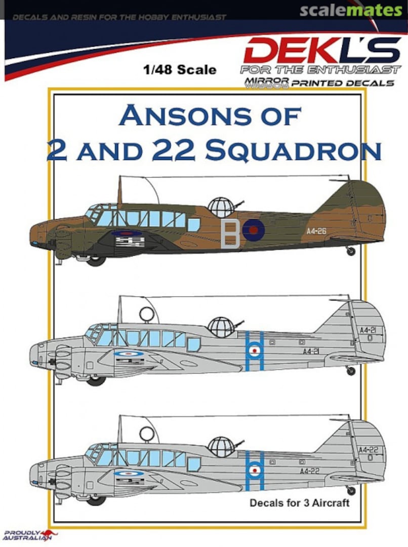 Boxart Ansons of 2 and 22 Squadron DL-48046 DEKL's Boxart Ansons of 2 and 22 Squadron DL-48046 DEKL's