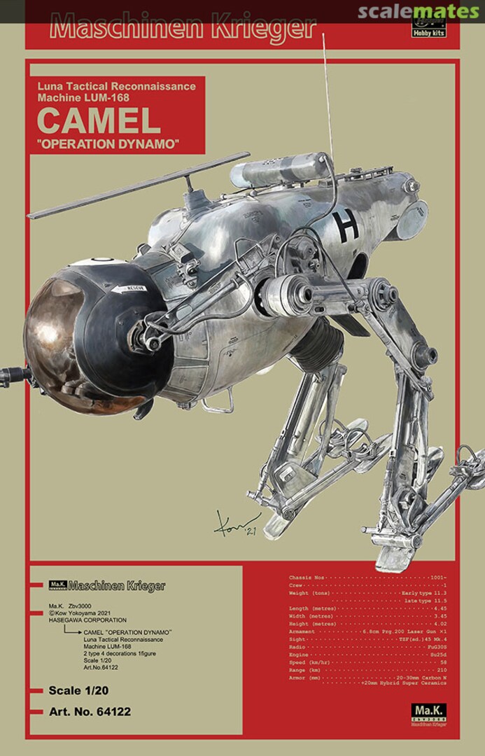 Boxart LUM-168 Camel Luna Tactical Reconnaissance Machine 64122 Hasegawa Boxart LUM-168 Camel Luna Tactical Reconnaissance Machine 64122 Hasegawa