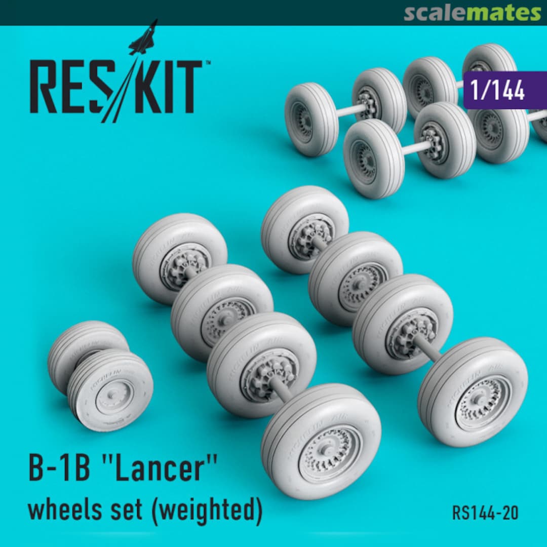 Boxart B-1B "Lancer" wheels set (weighted) RS144-0020 ResKit