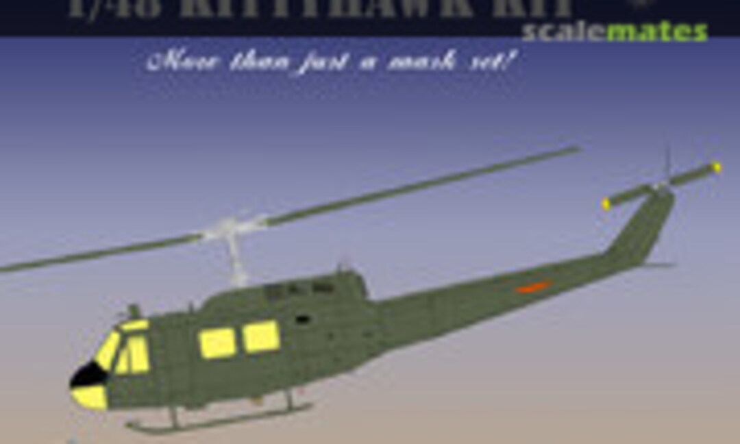 1:48 UH-1D/H Huey Paint Masks (Ronin Decals RPM-038) RPM-038