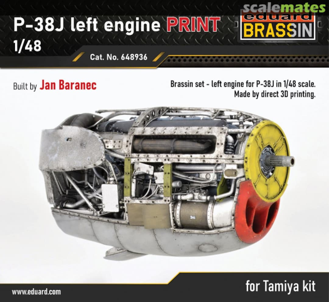 Boxart P-38J Left Engine PRINT 648936 Eduard Boxart P-38J Left Engine PRINT 648936 Eduard