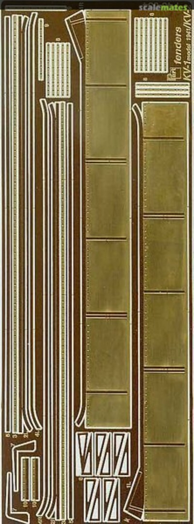 Boxart KV-1 model 1941/KV-2 fenders P48-034 Part Boxart KV-1 model 1941/KV-2 fenders P48-034 Part