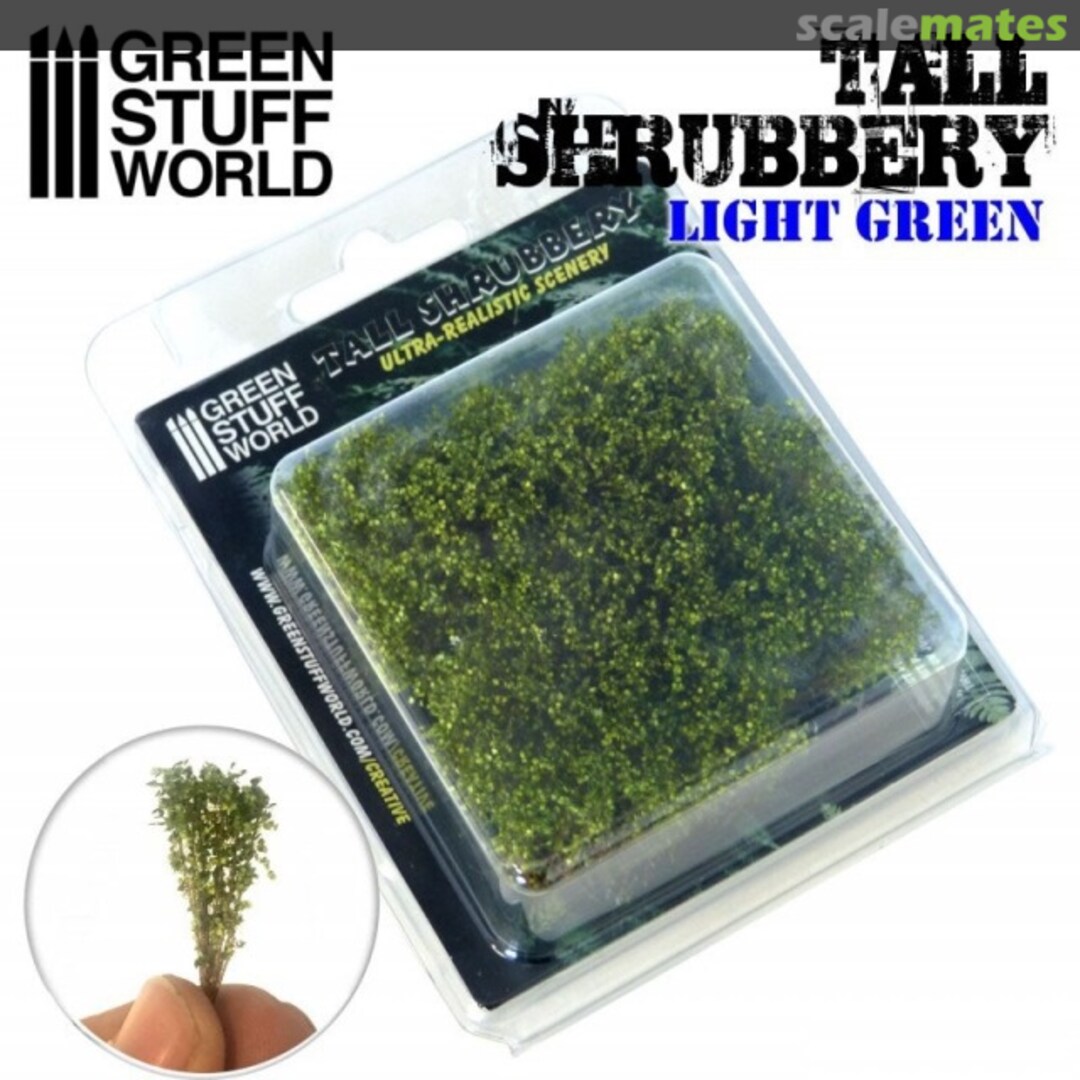 Boxart Tall Shrubbery - Light Green 9925 Green Stuff World Boxart Tall Shrubbery - Light Green 9925 Green Stuff World
