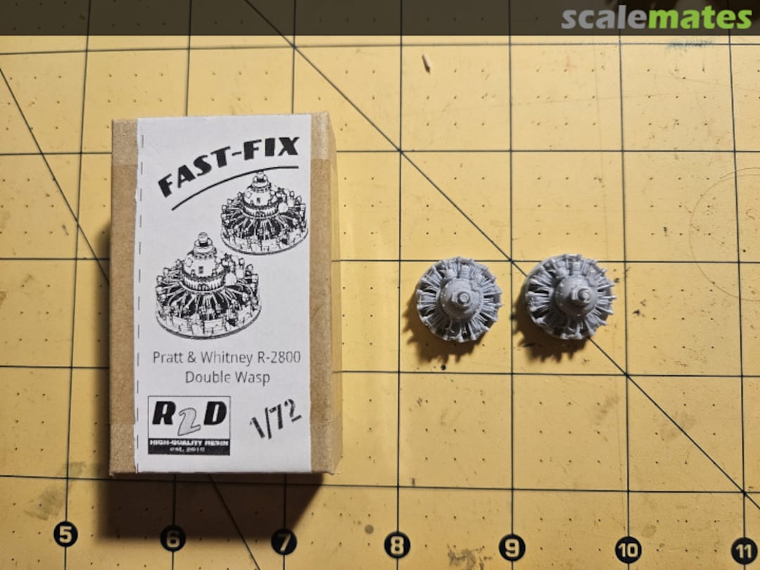Boxart Pratt & Whitney R-2800 (Late) Double Wasp Engine Front 2-Pak RFF72043 RESIN2detail Boxart Pratt & Whitney R-2800 (Late) Double Wasp Engine Front 2-Pak RFF72043 RESIN2detail