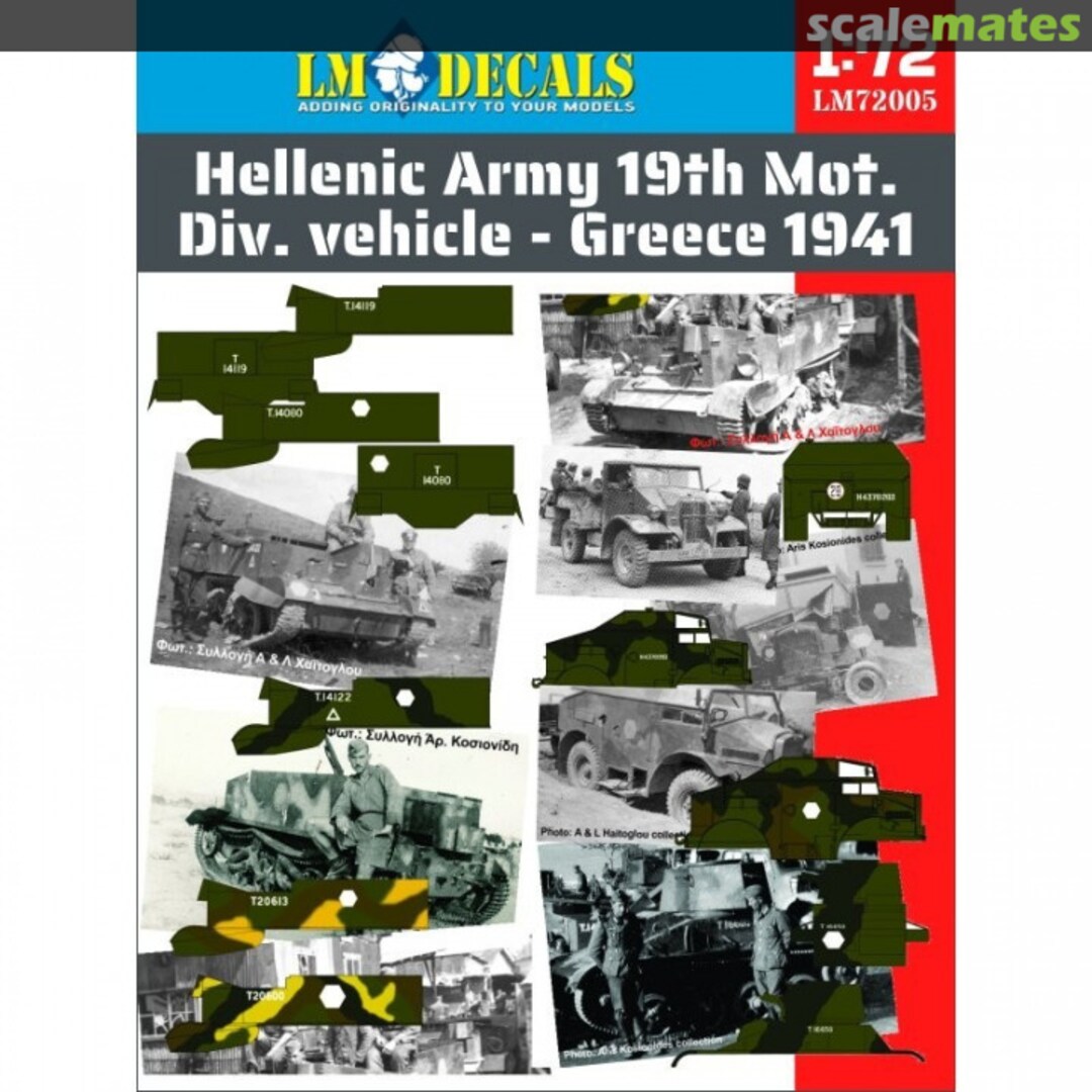 Boxart 19th Mot. Div. vehicle LM 72005 LM Decals