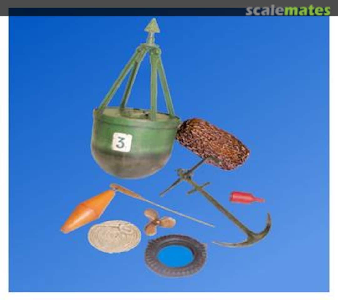 Boxart Harbor Accessories Set #2 UM 045 U-Models Boxart Harbor Accessories Set #2 UM 045 U-Models